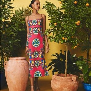 Cara Cara -  Dria Dress - New with Tags - Fuchsia Floral Topiary  BEAUTIFUL!!